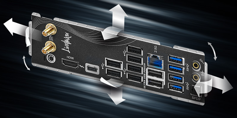 Flexible Integrated I/O Shield